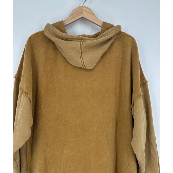 Free People We The Free Sunny Side Pullover Hoodie Long Sweatshirt Oversized - Picture 7 of 12